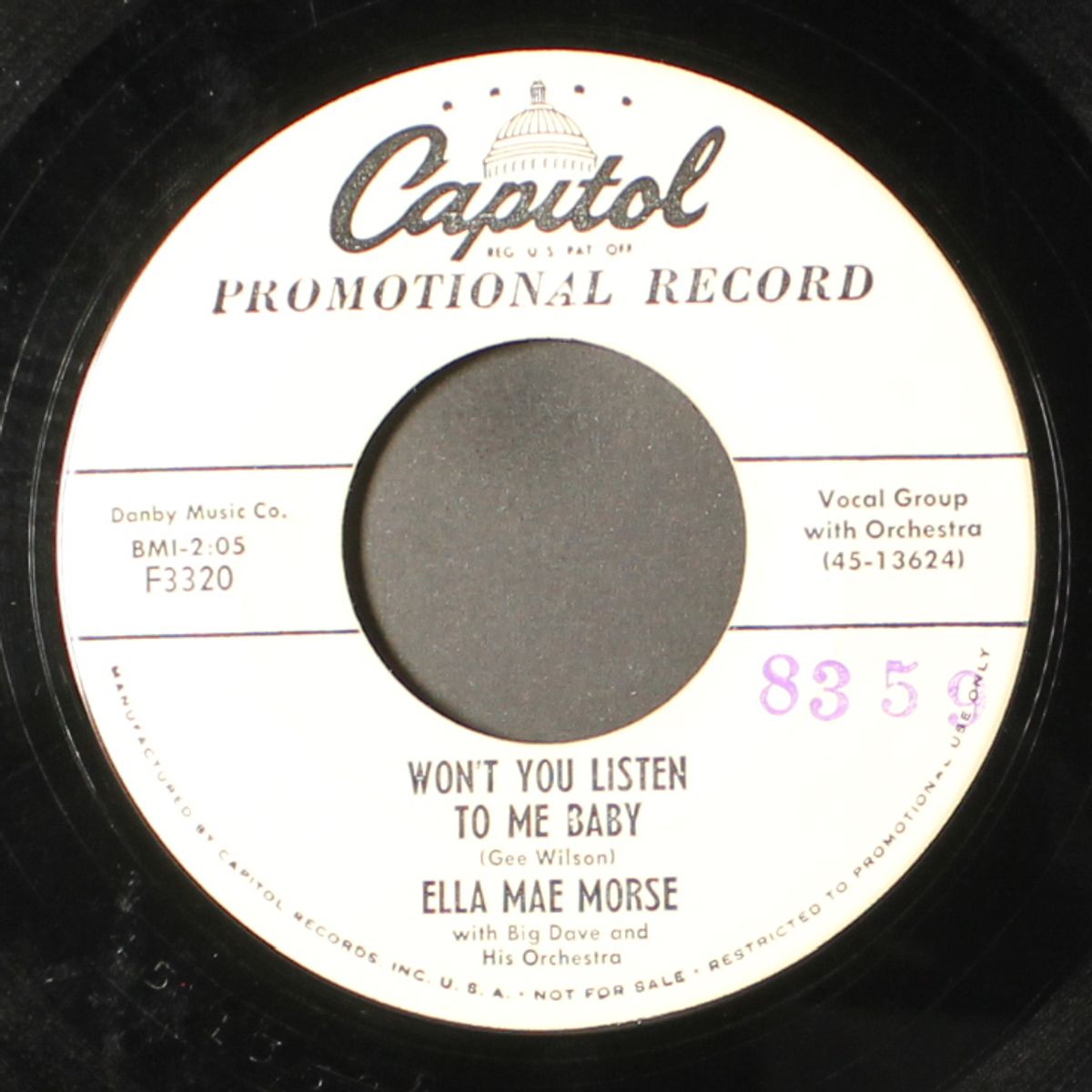 give me love / won't you listen to me baby by ELLA MAE MORSE