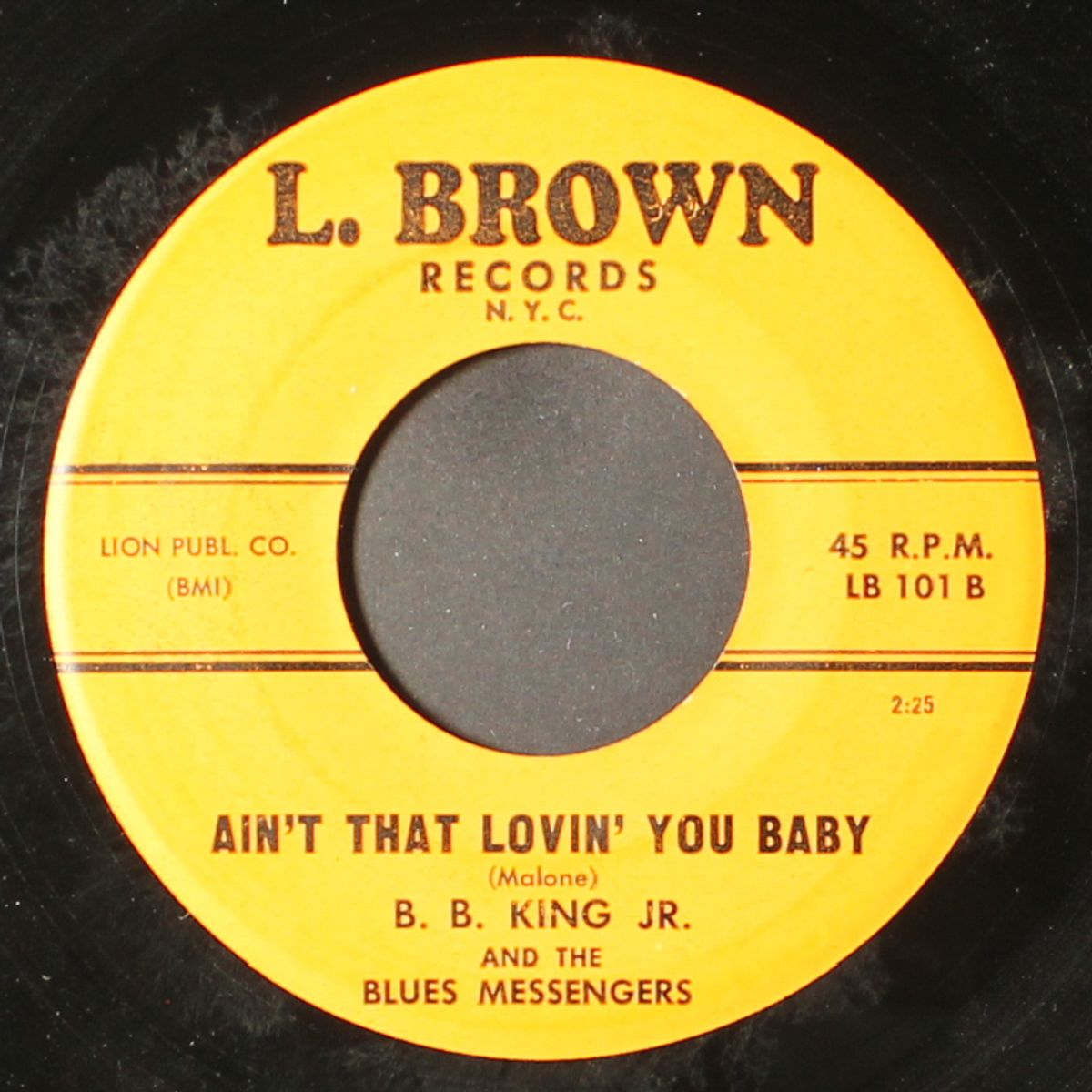 i'm so glad it's all over / ain't that lovin' you baby by B.B. KING, JR