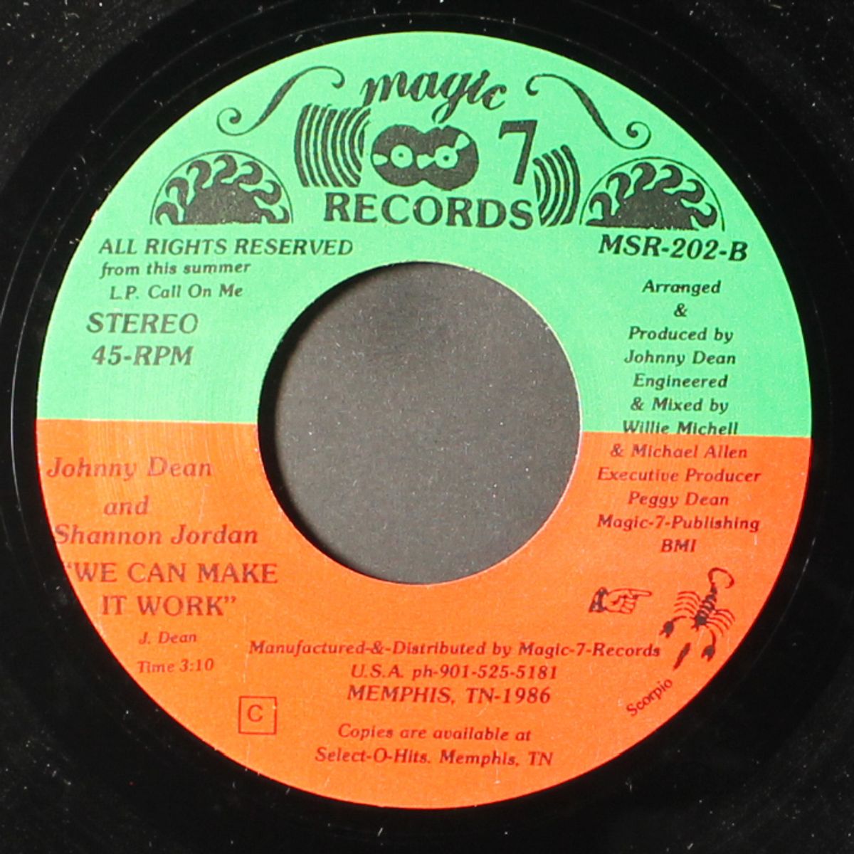 call on me / we can make it work by JOHNNY DEAN