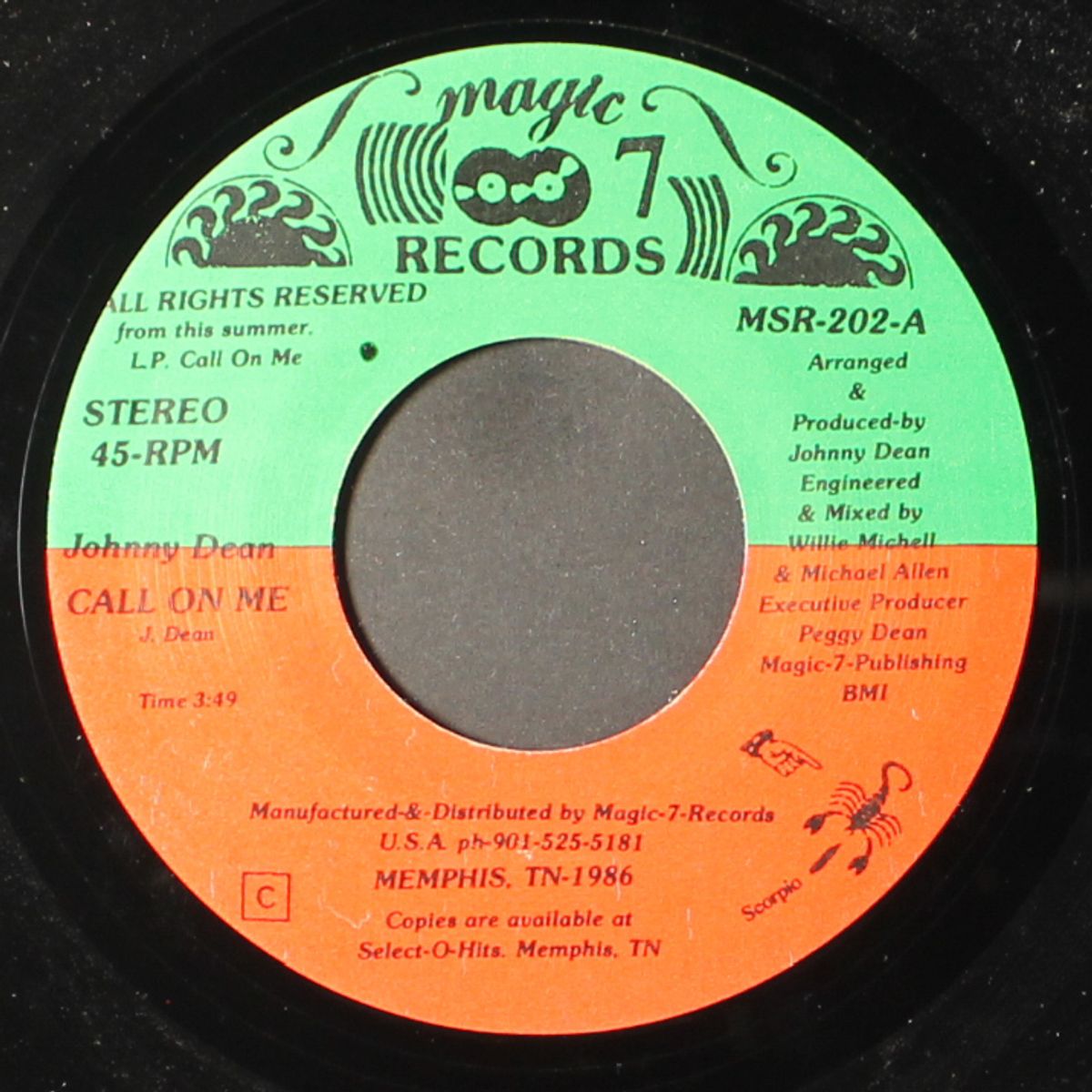call on me / we can make it work by JOHNNY DEAN