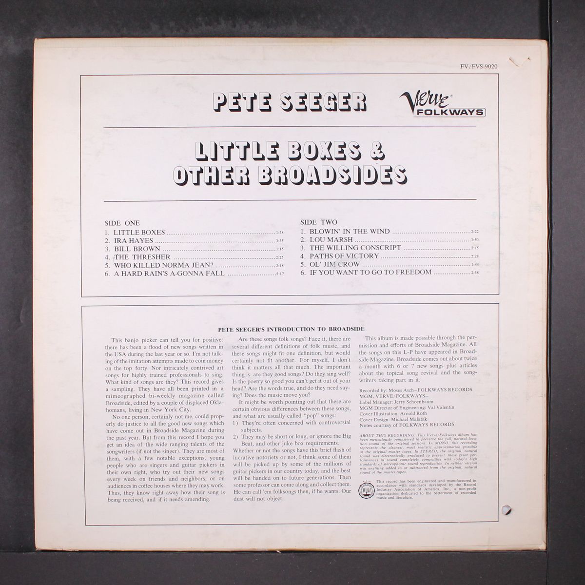 little boxes & other broadsides by PETE SEEGER