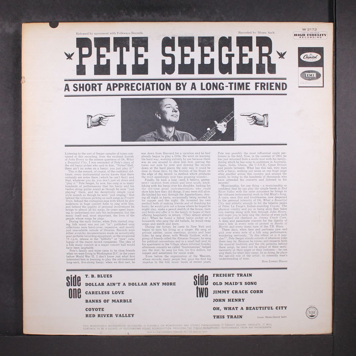 folk songs by by PETE SEEGER