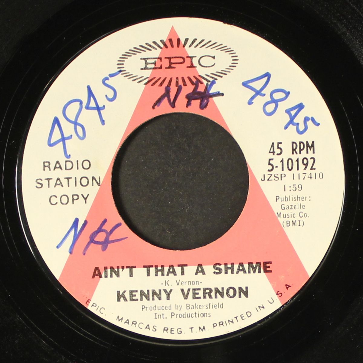 ain't that a shame / miles and miles by KENNY VERNON