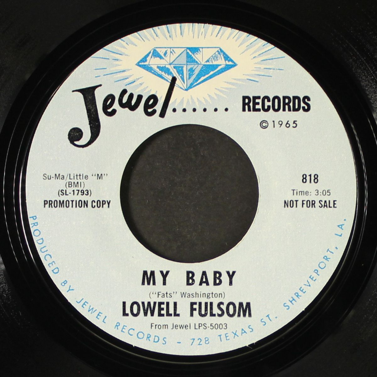 my baby / bluesway by LOWELL FULSOM