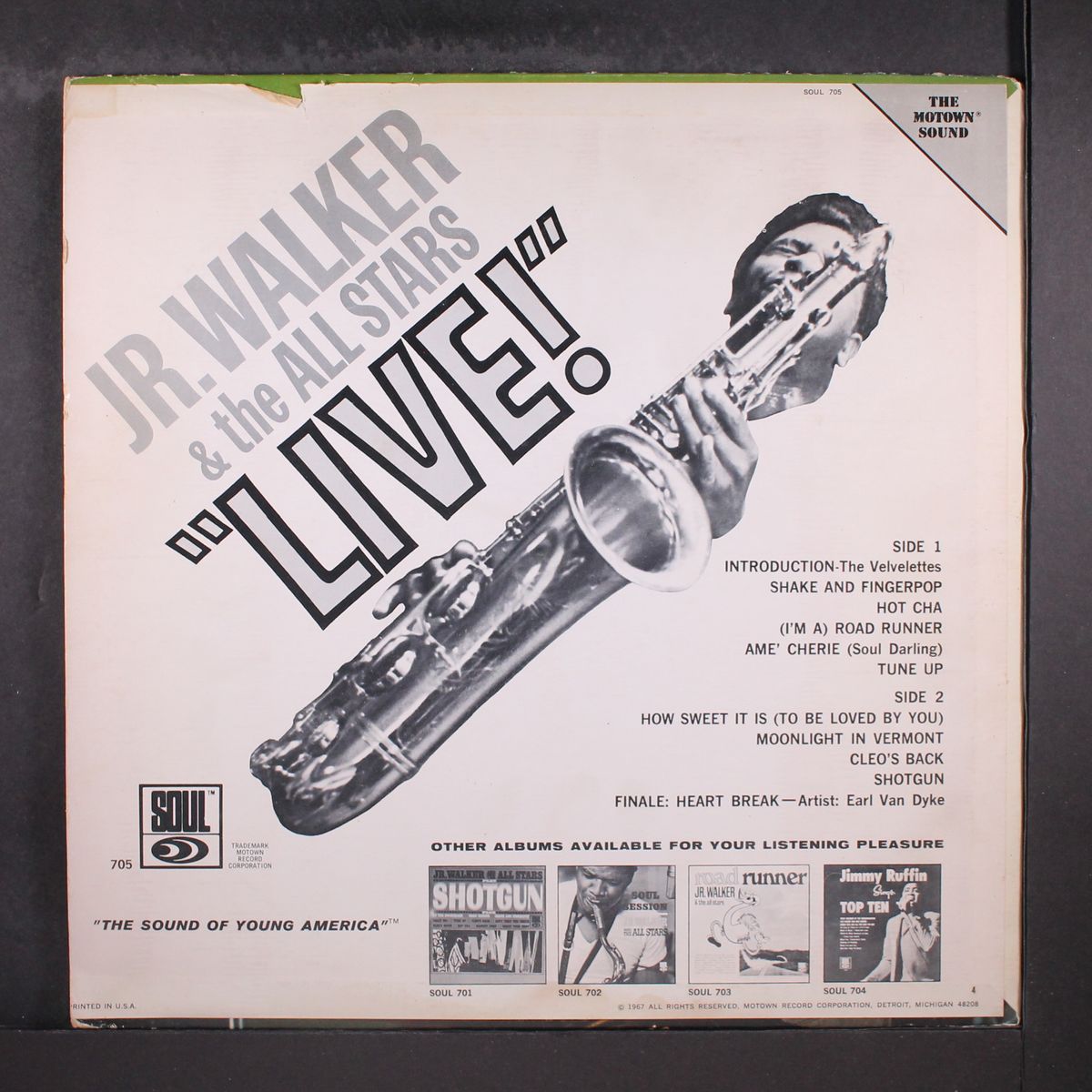live! by JR. WALKER