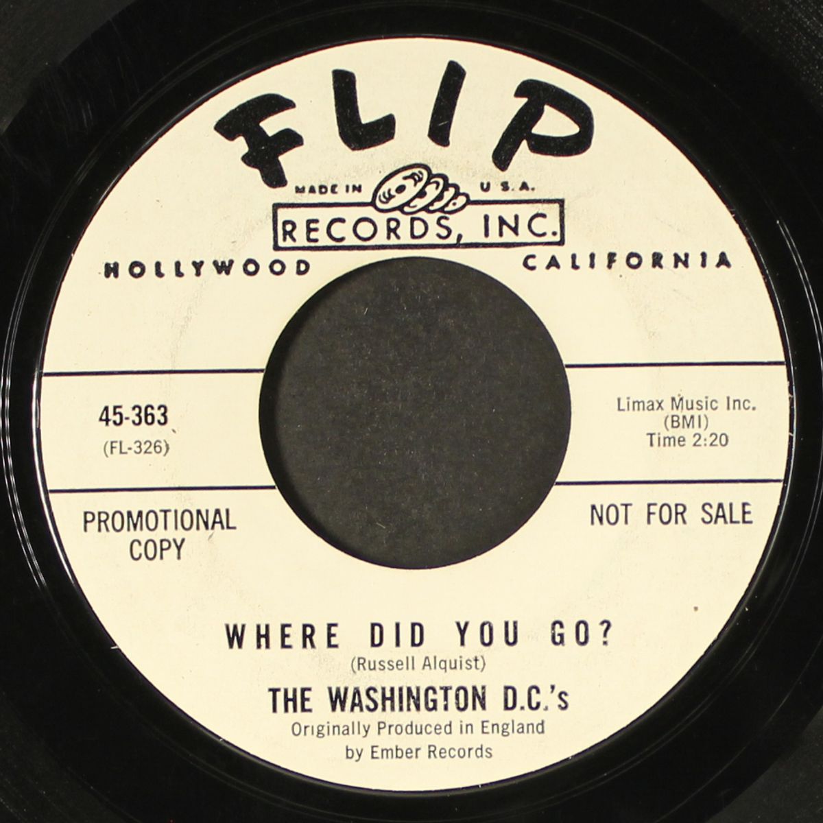 where did you go / kisses sweeter than wine by WASHINGTON D.C.'S