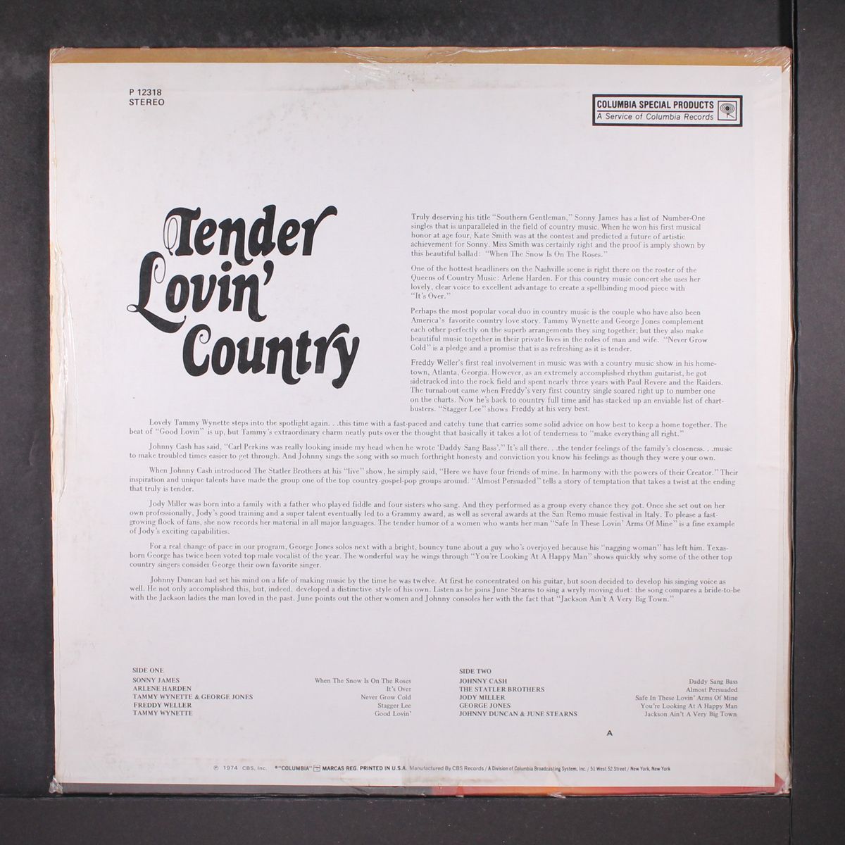 tender lovin' country by VARIOUS