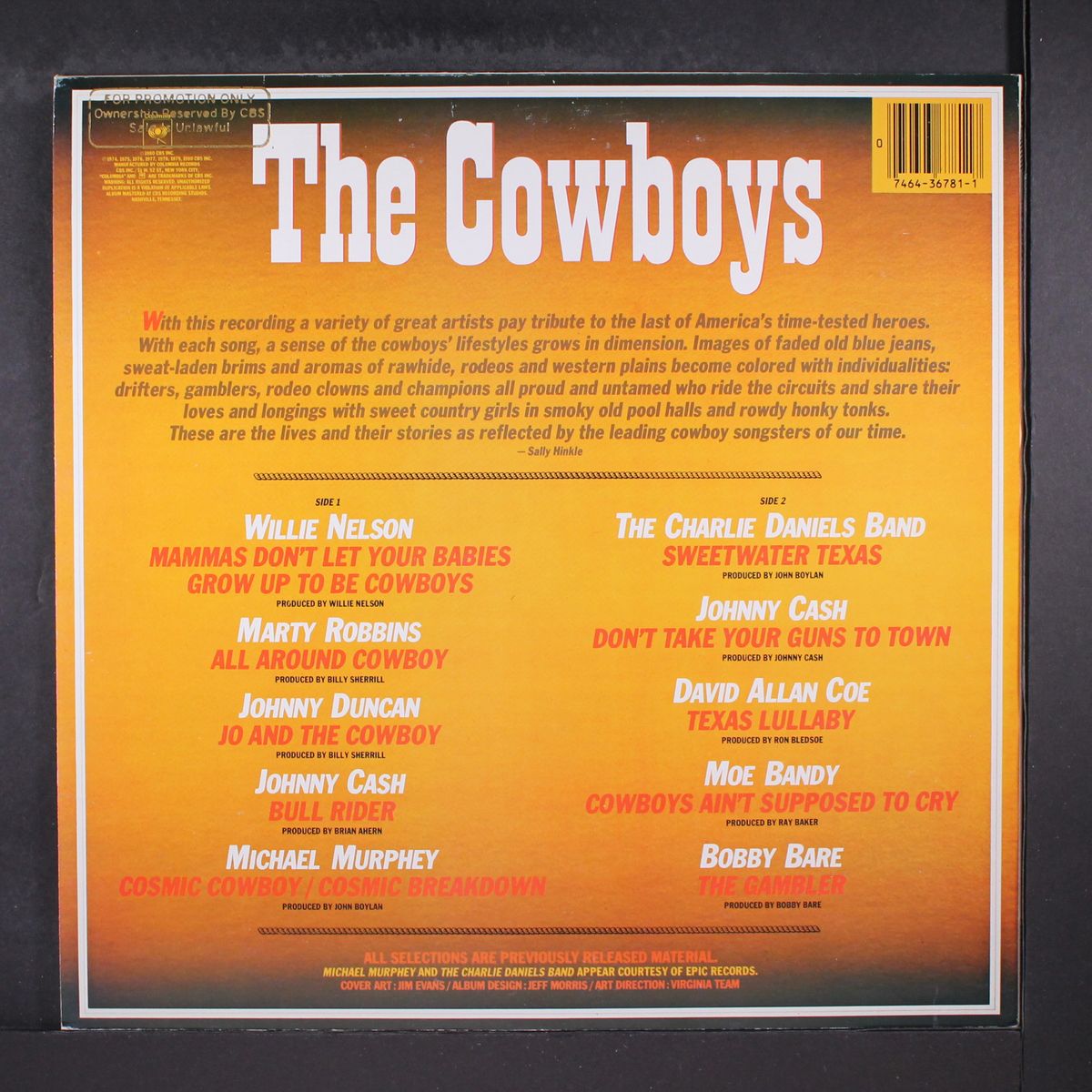 the cowboys by VARIOUS