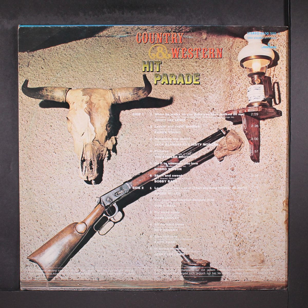 country & western hit parade by VARIOUS