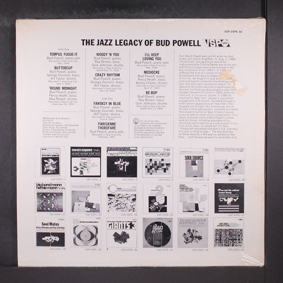 the jazz legacy of bud powell by BUD POWELL