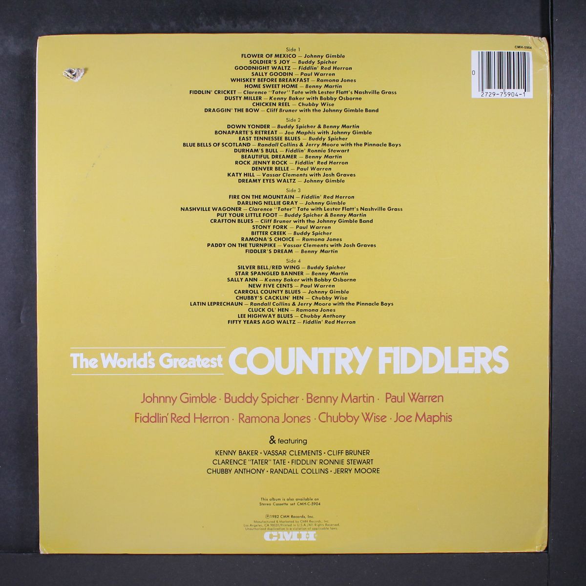 the world's greatest country fiddlers by VARIOUS
