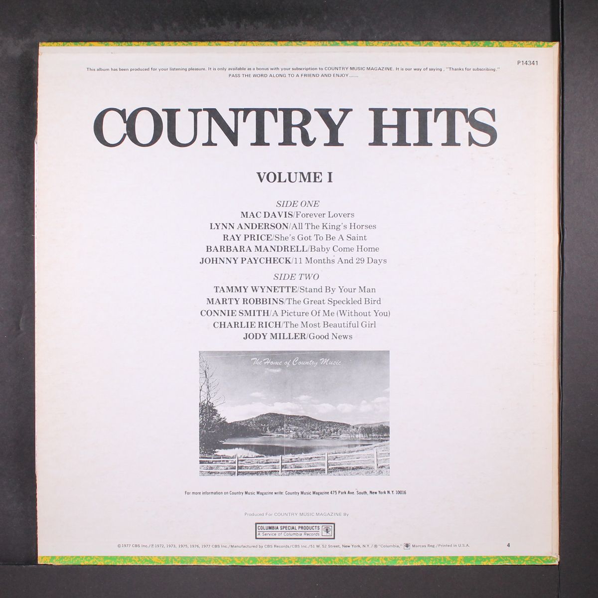 country hits vol. 1 by VARIOUS