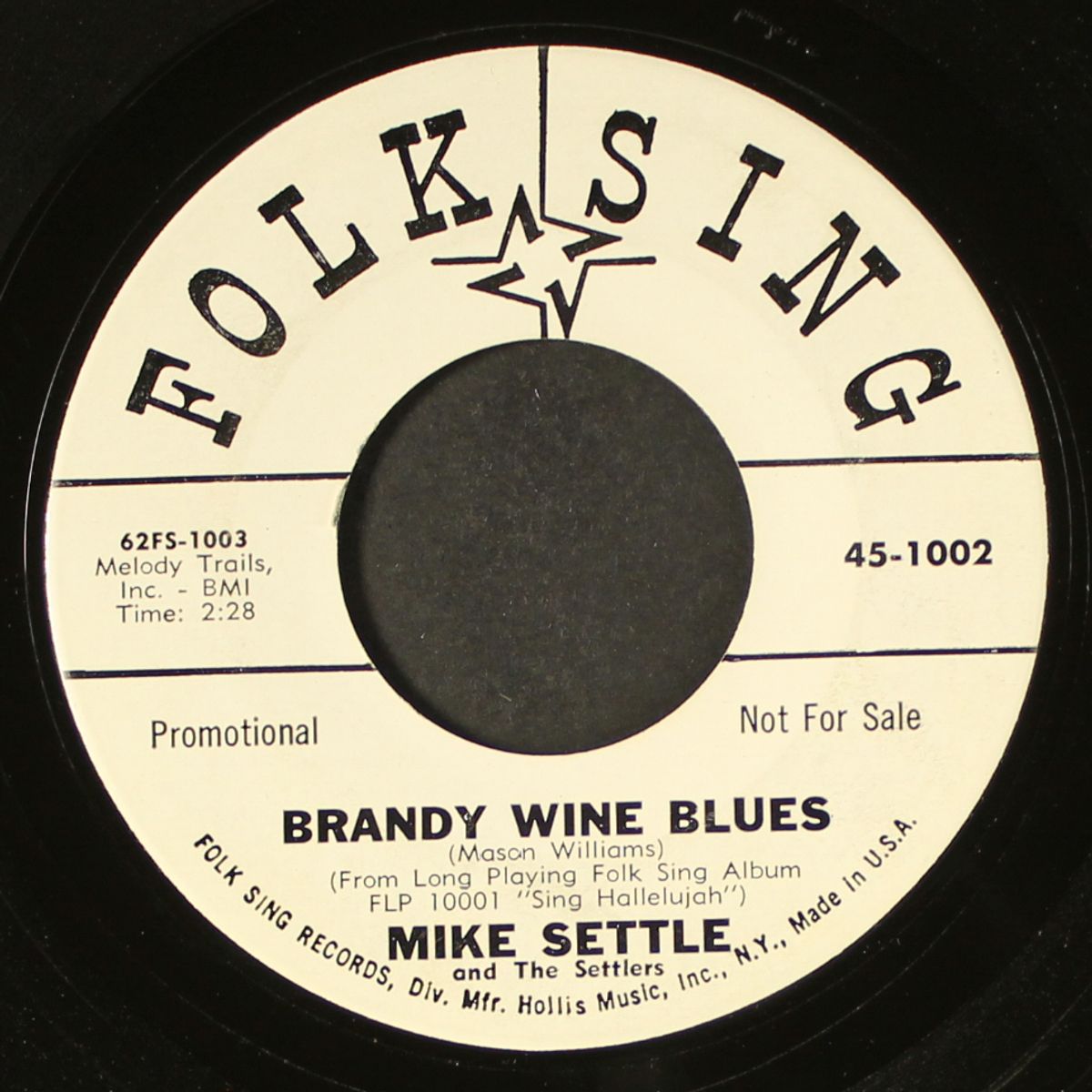 brandy wine blues / settle down by MIKE SETTLE