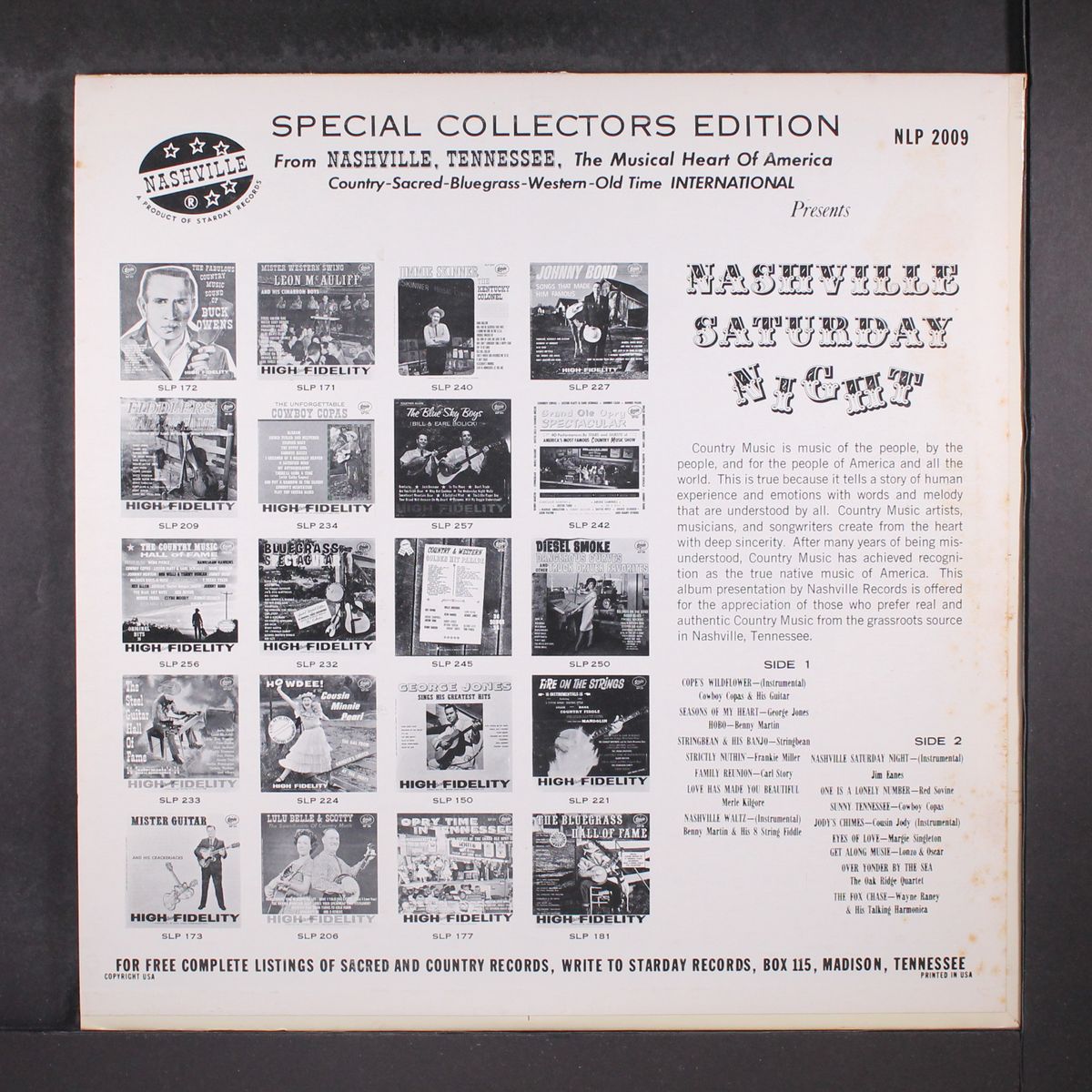 nashville saturday night by VARIOUS