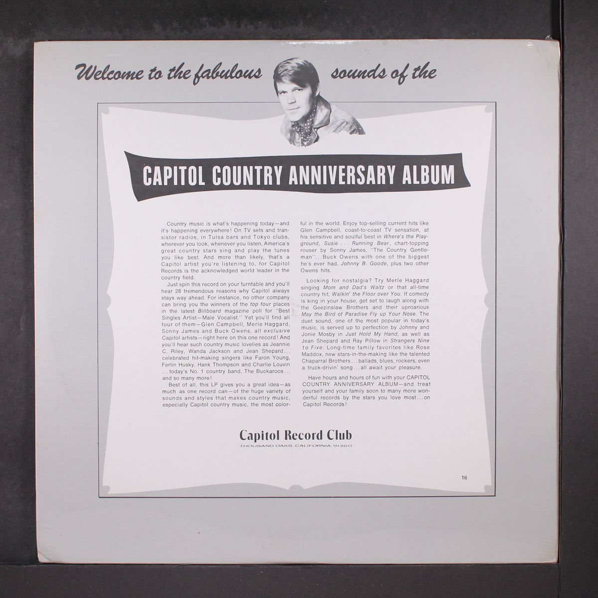 capitol country anniversary album by VARIOUS