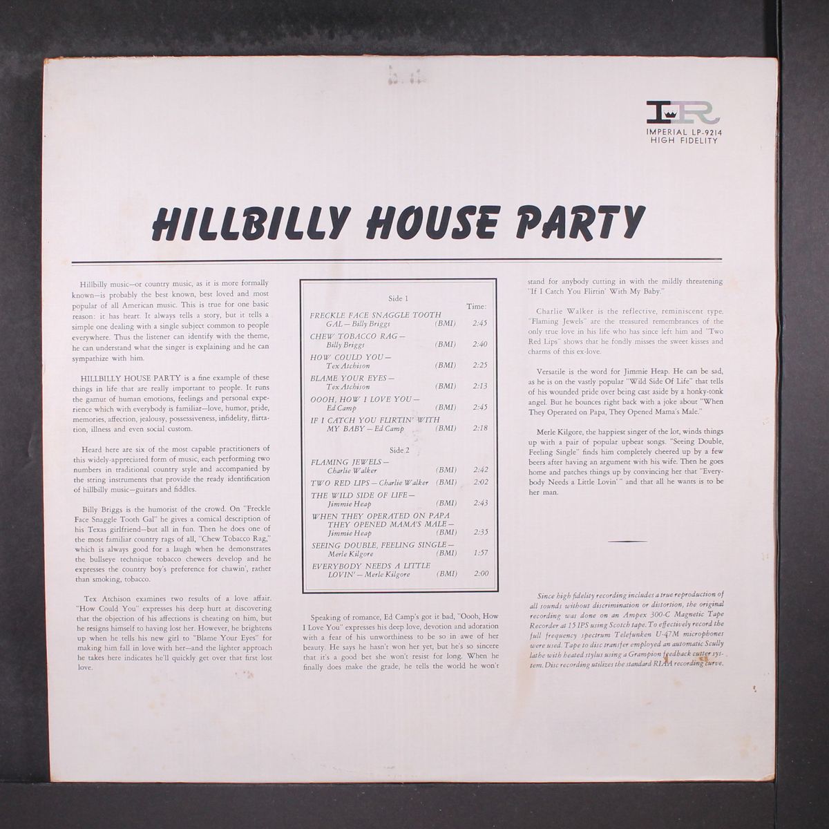 hillbilly house party by VARIOUS
