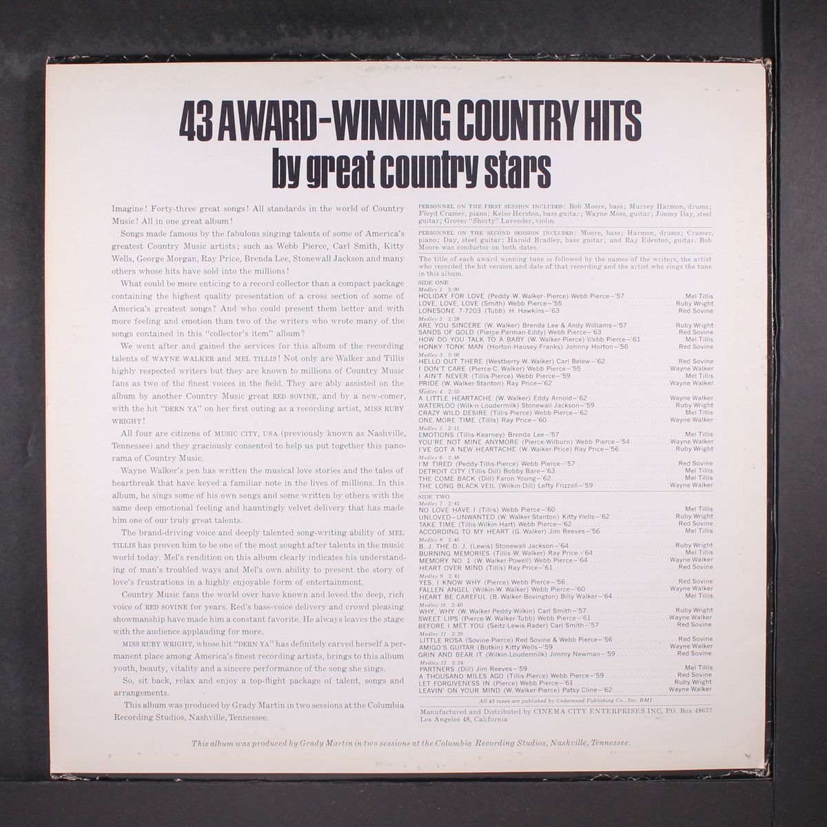 43 award winning country hits by VARIOUS