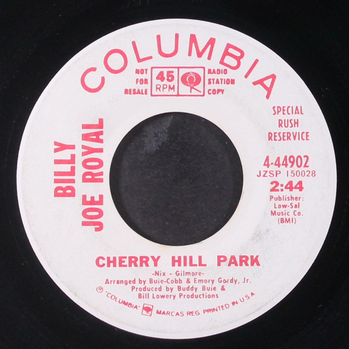 cherry hill park / same by BILLY JOE ROYAL