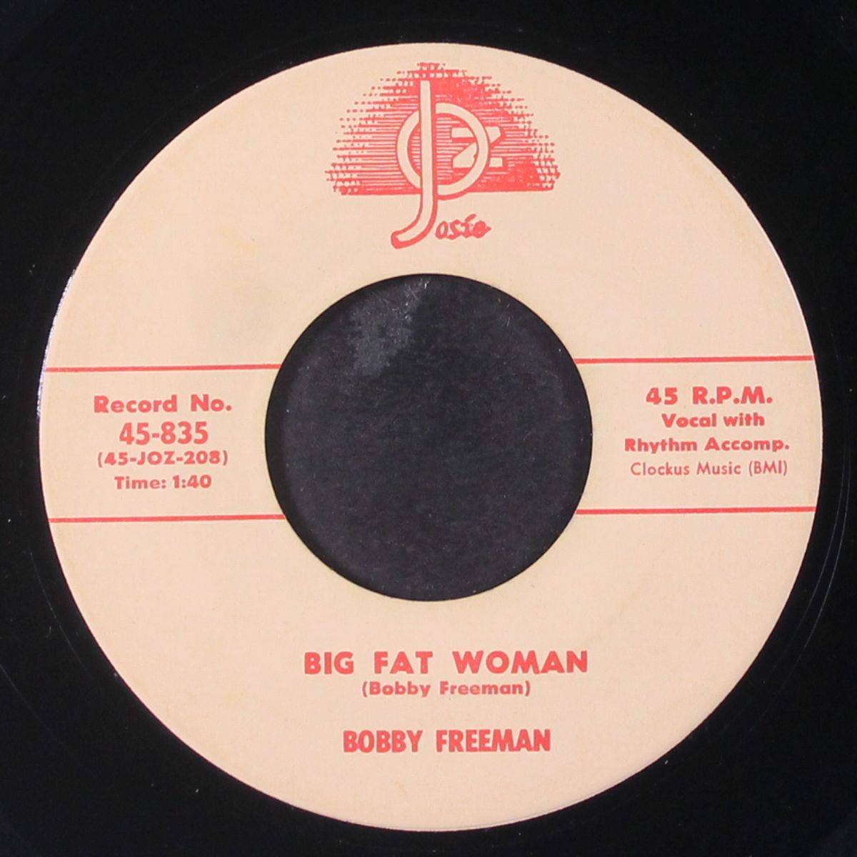 do you want to dance / big fat woman by BOBBY FREEMAN