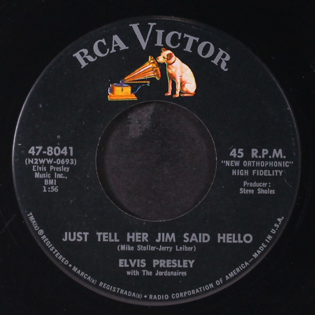 just tell her jim said hello / she's not you by ELVIS PRESLEY