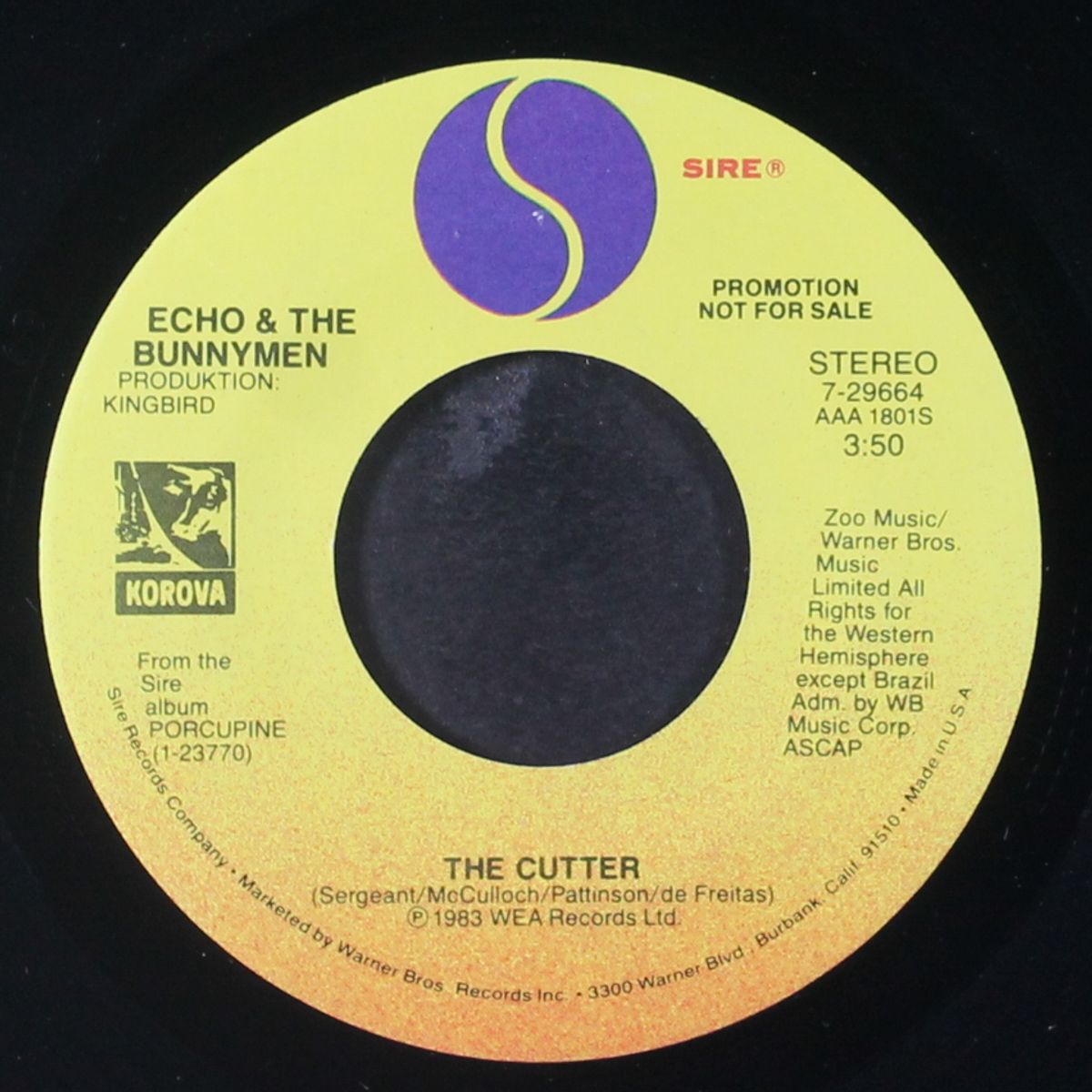 the cutter / mono by ECHO & THE BUNNYMEN