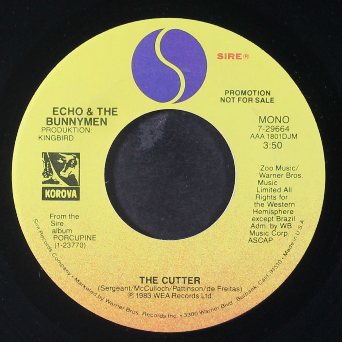 the cutter / mono by ECHO & THE BUNNYMEN