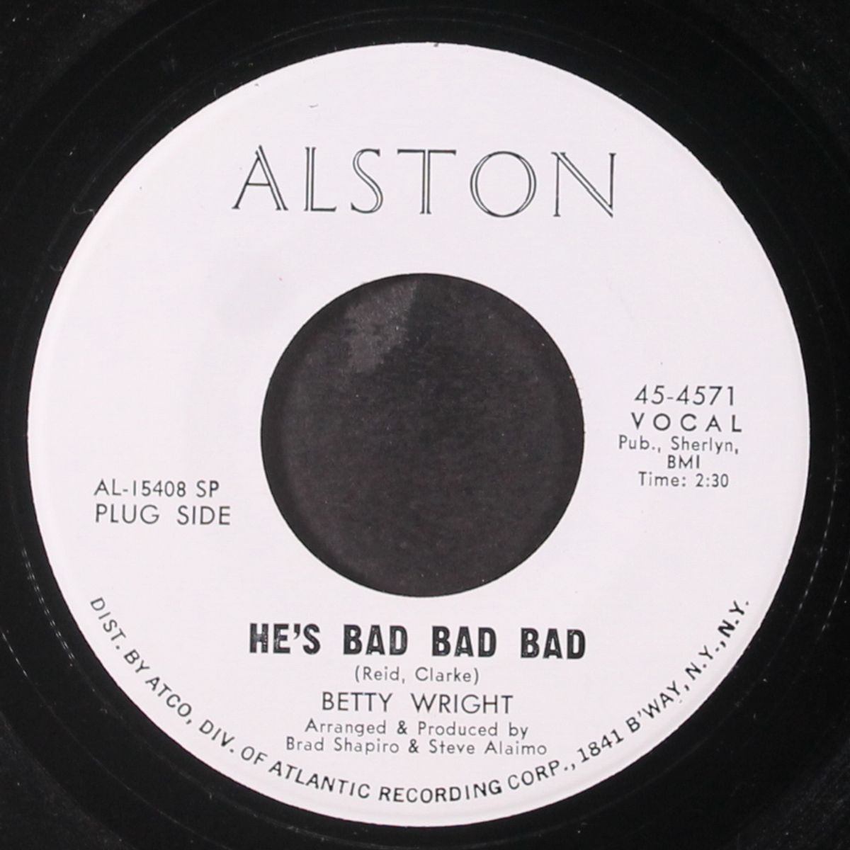 he's bad bad bad / watch out love by BETTY WRIGHT