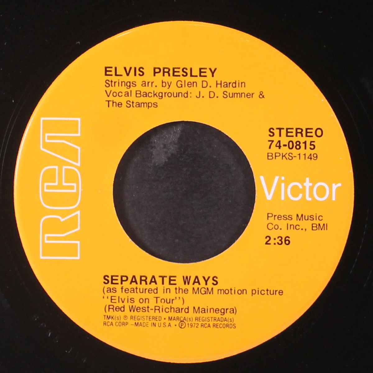 separate ways by ELVIS PRESLEY