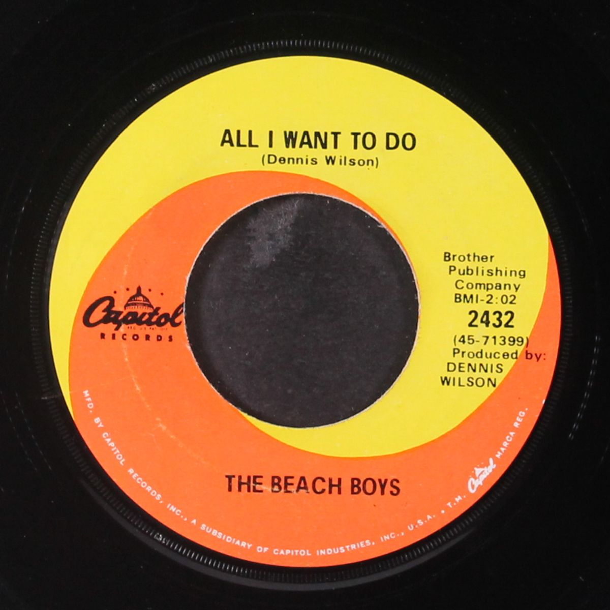 i can hear music / all i want to do by BEACH BOYS