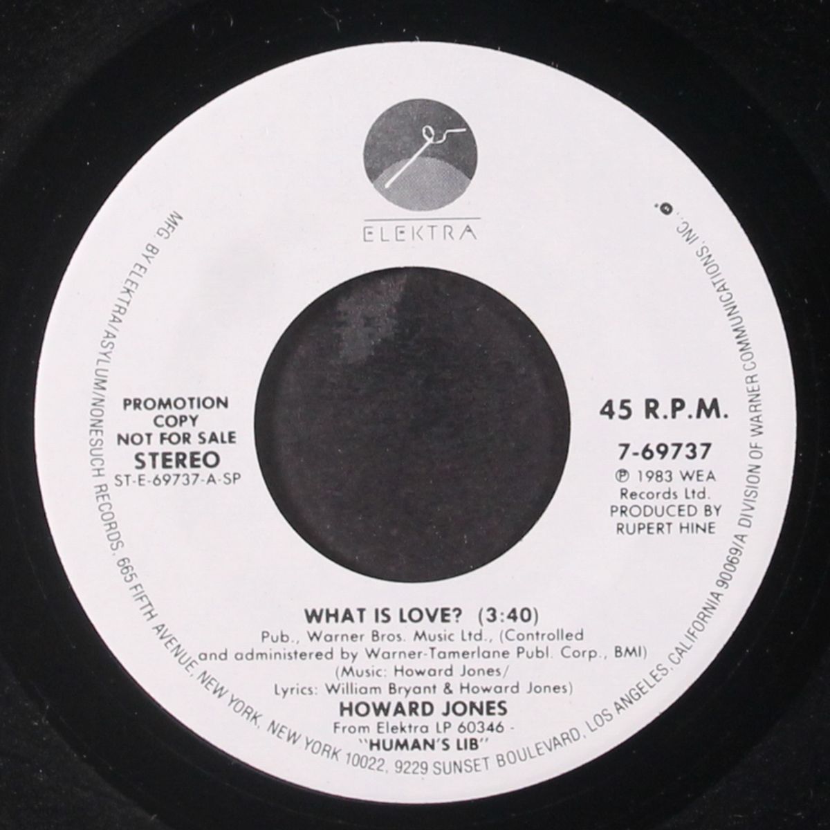 what is love? / same by HOWARD JONES