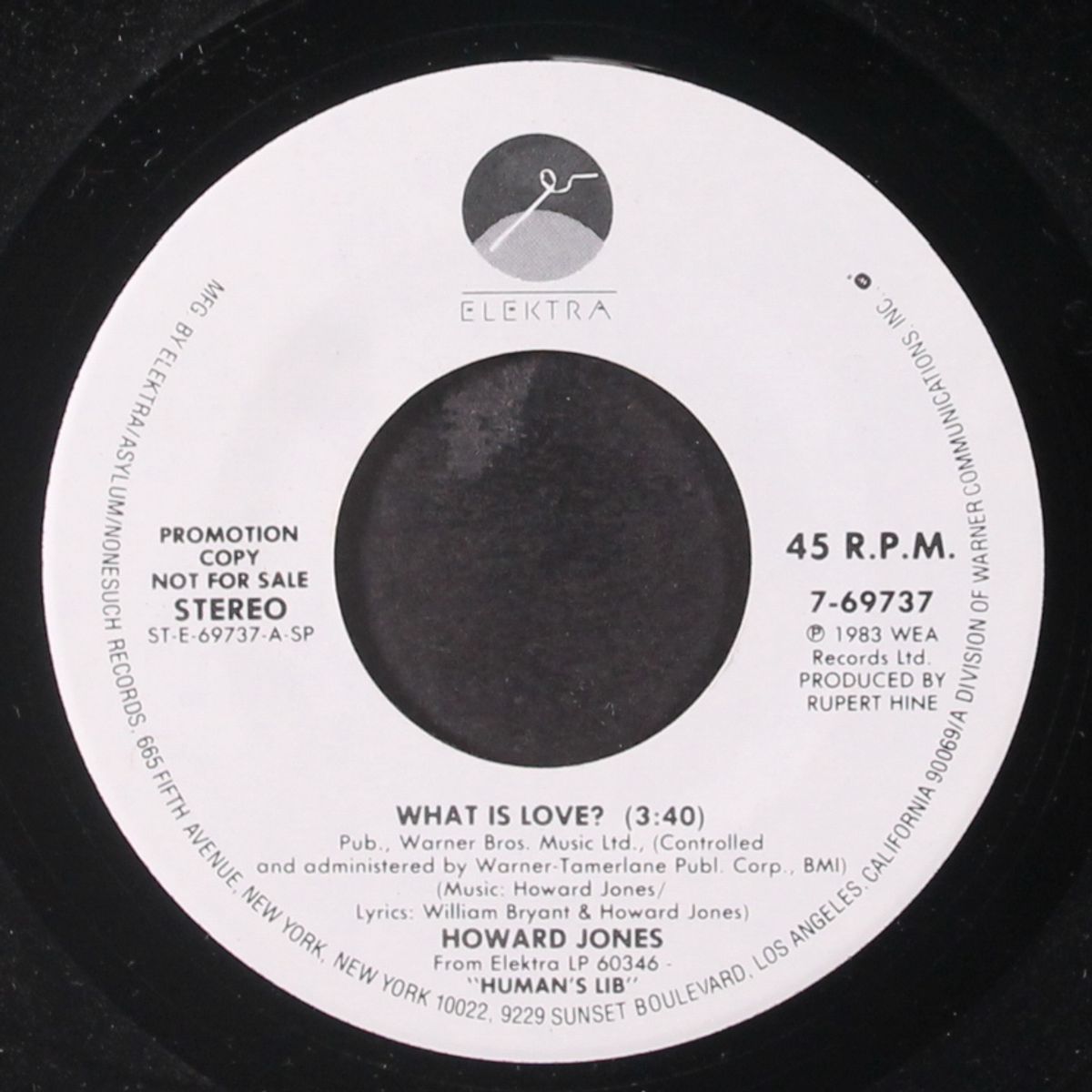 what is love? / same by HOWARD JONES