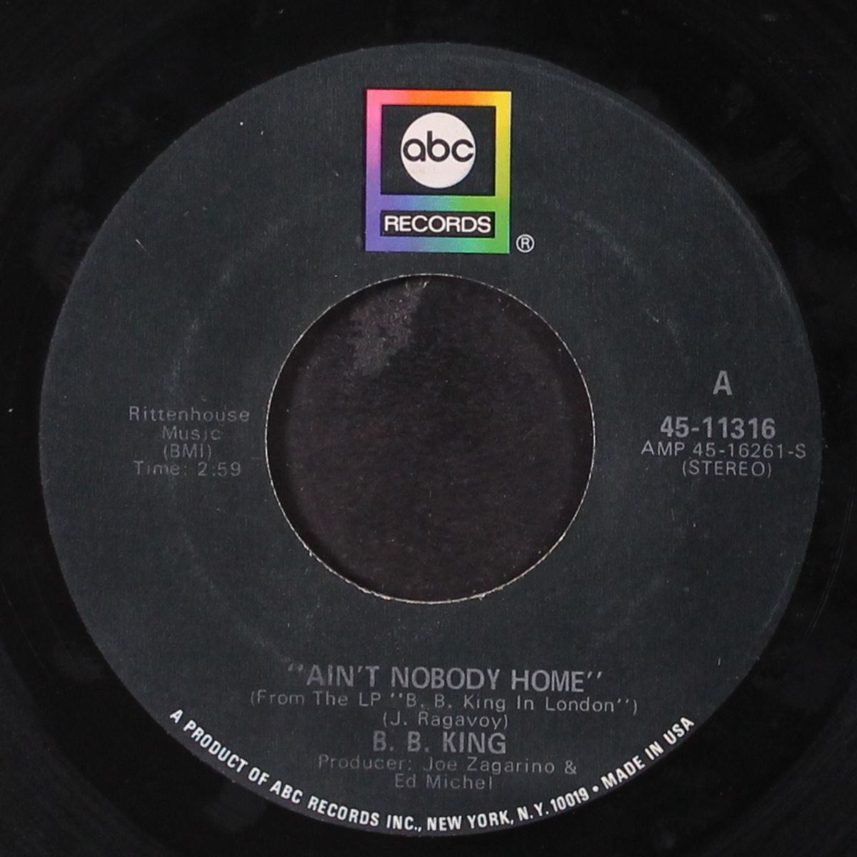 ain't nobody home / alexis' boogie by B.B. KING