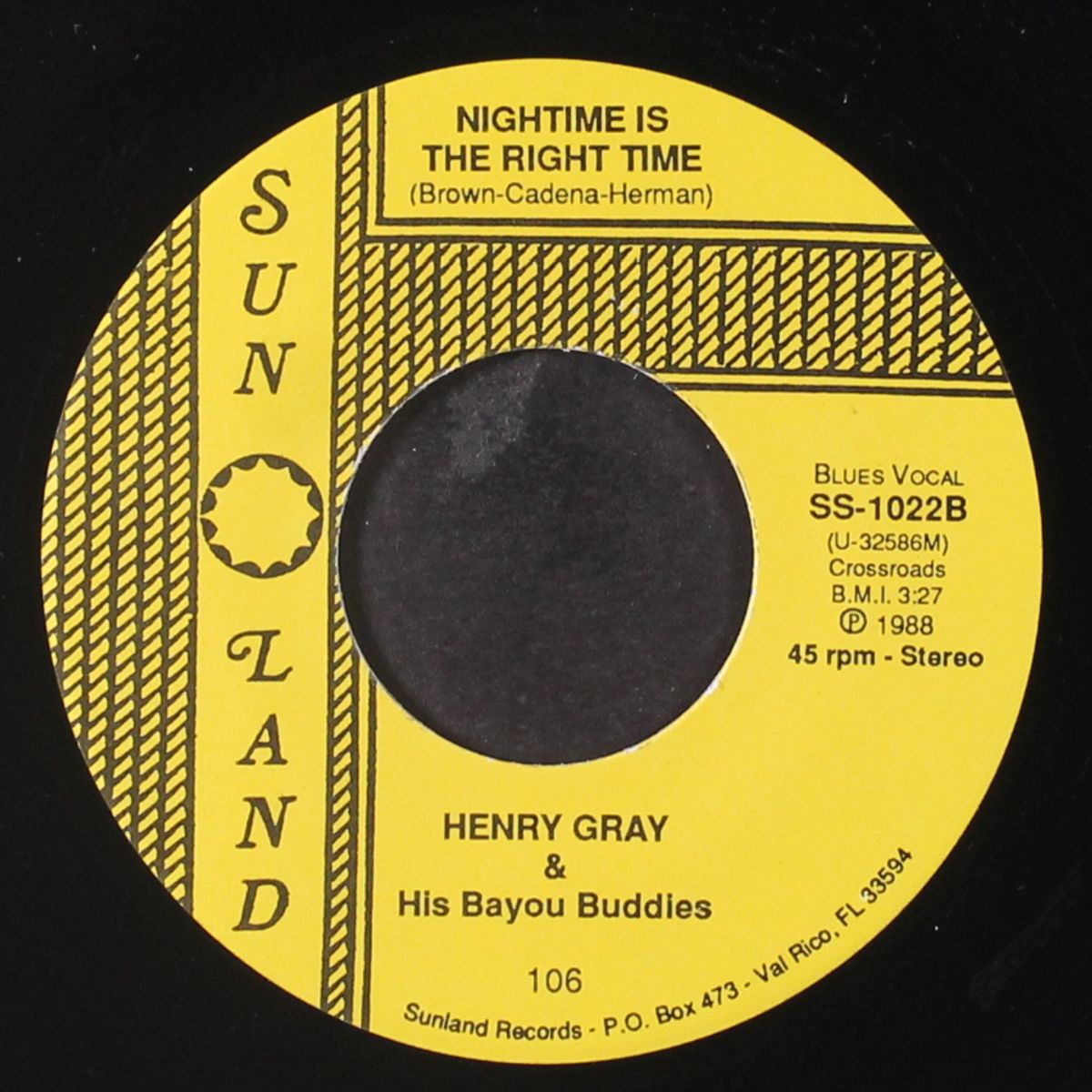 tell me baby / nightime is right time by HENRY GRAY