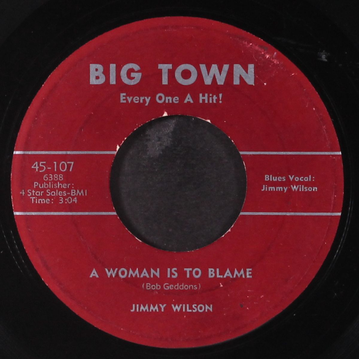 a woman is to blame / blues at sundown by JIMMY WILSON
