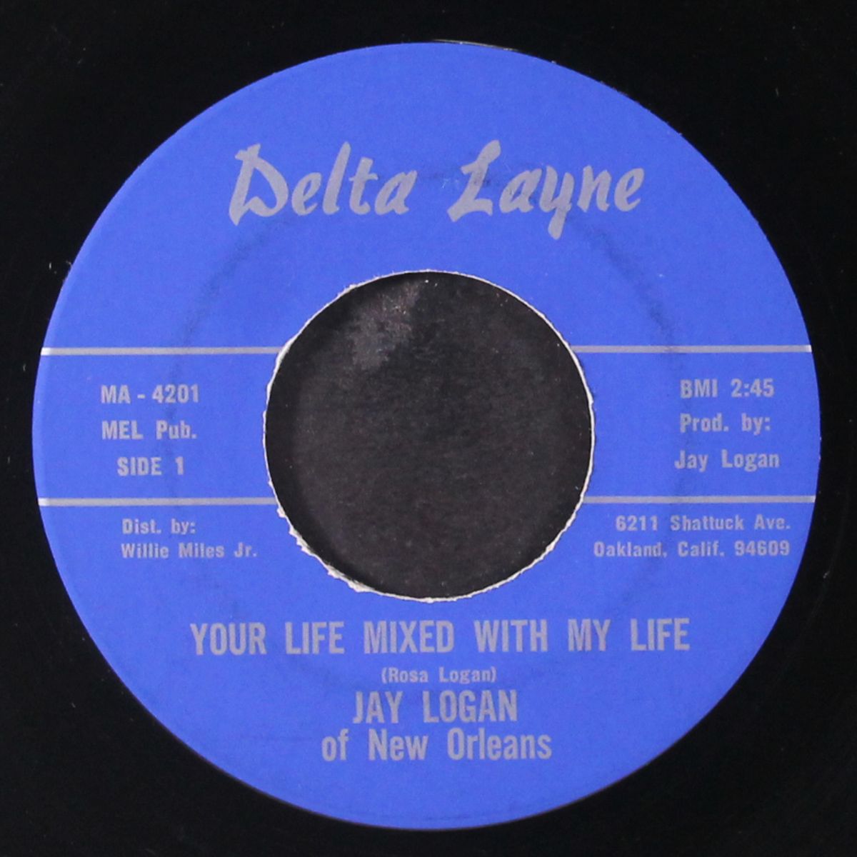 your life mixed with my life / get away blues by JAY LOGAN