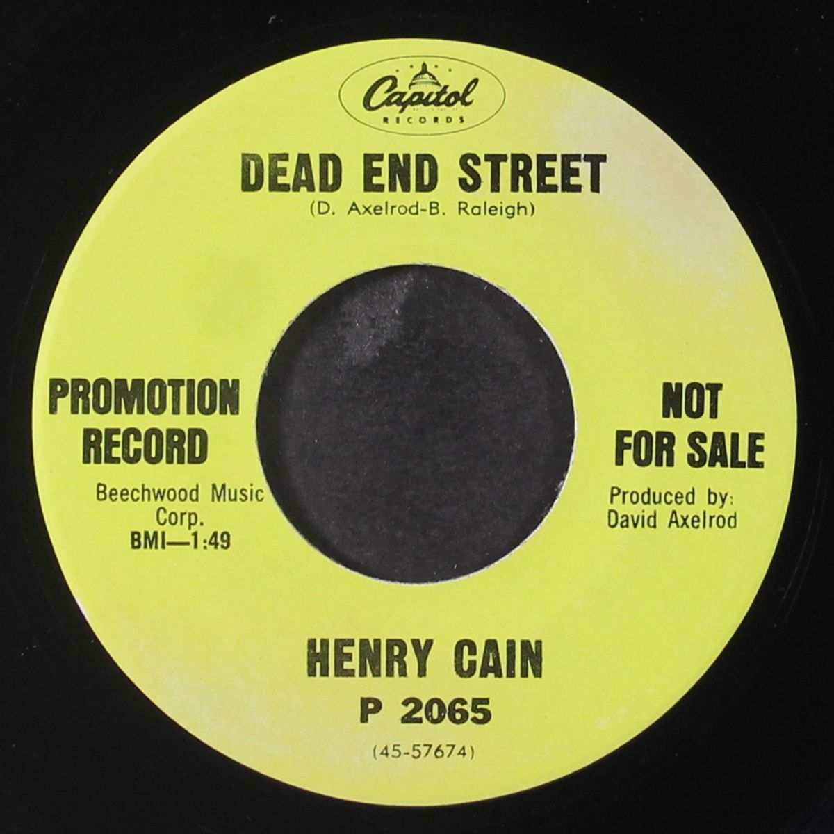 dead end street / the way i feel by HENRY CAIN
