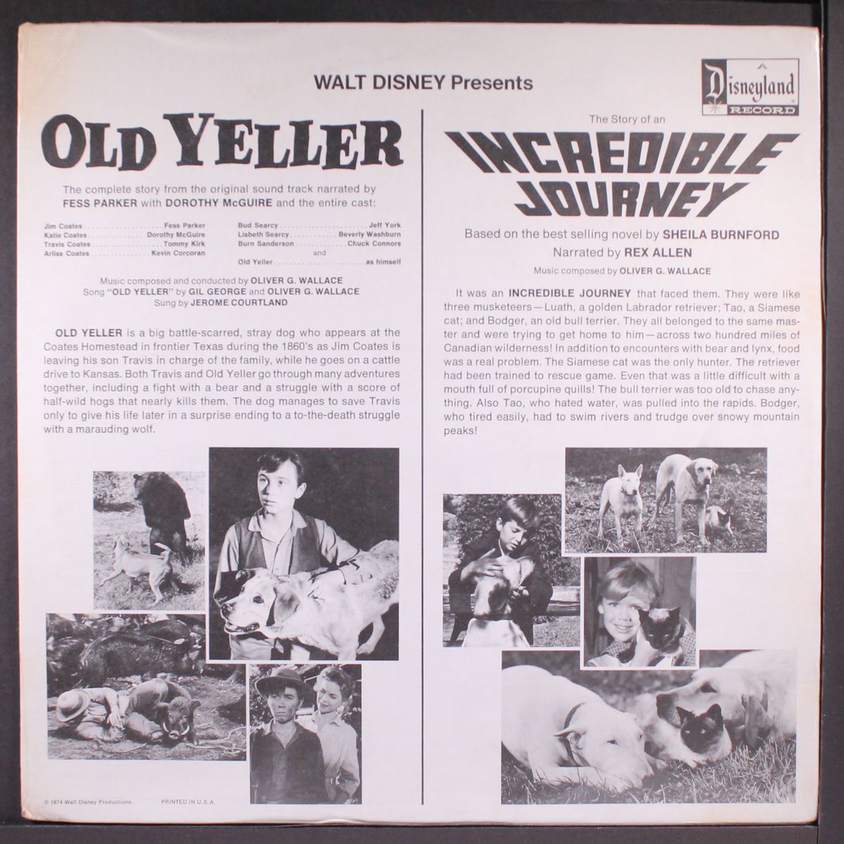 old yeller / the story of an incredible journey by SOUNDTRACK