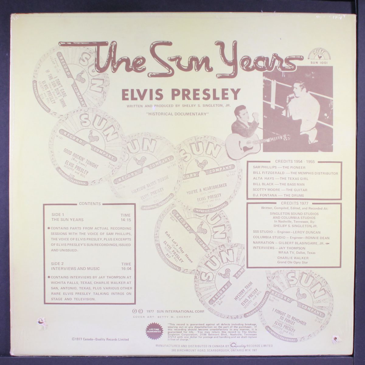 the sun years by ELVIS PRESLEY