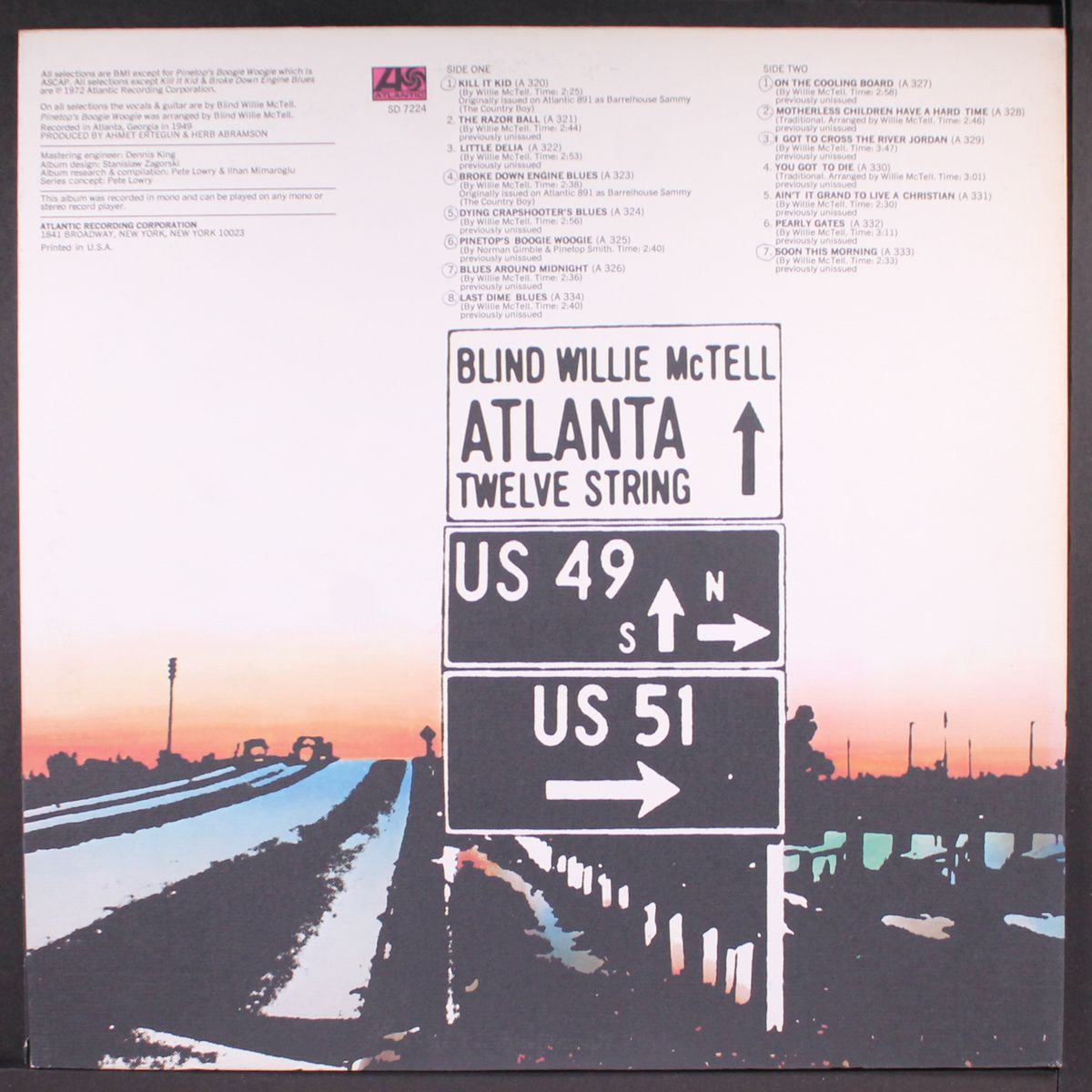 atlanta twelve string; blues originals, vol. 1 by BLIND WILLIE MCTELL