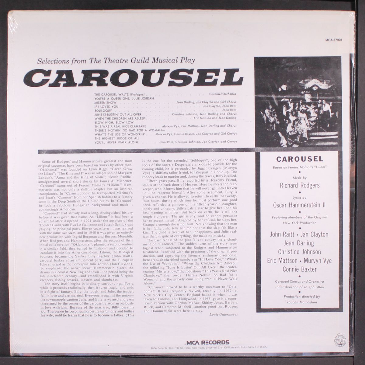carousel by ORIGINAL BROADWAY CAST