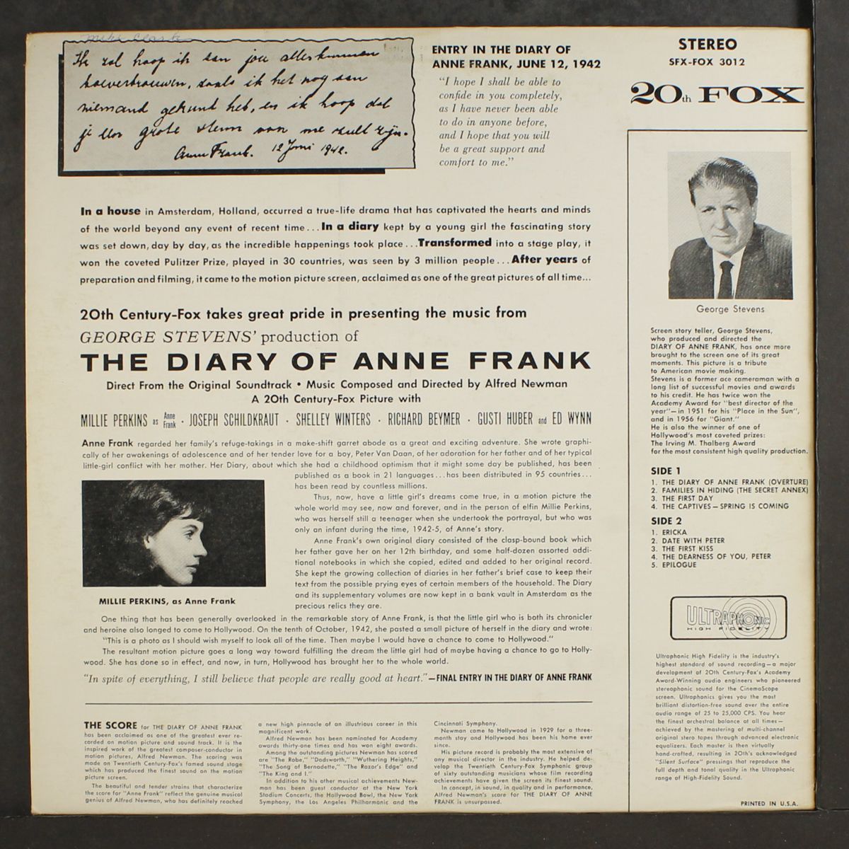 the diary of anne frank by SOUNDTRACK