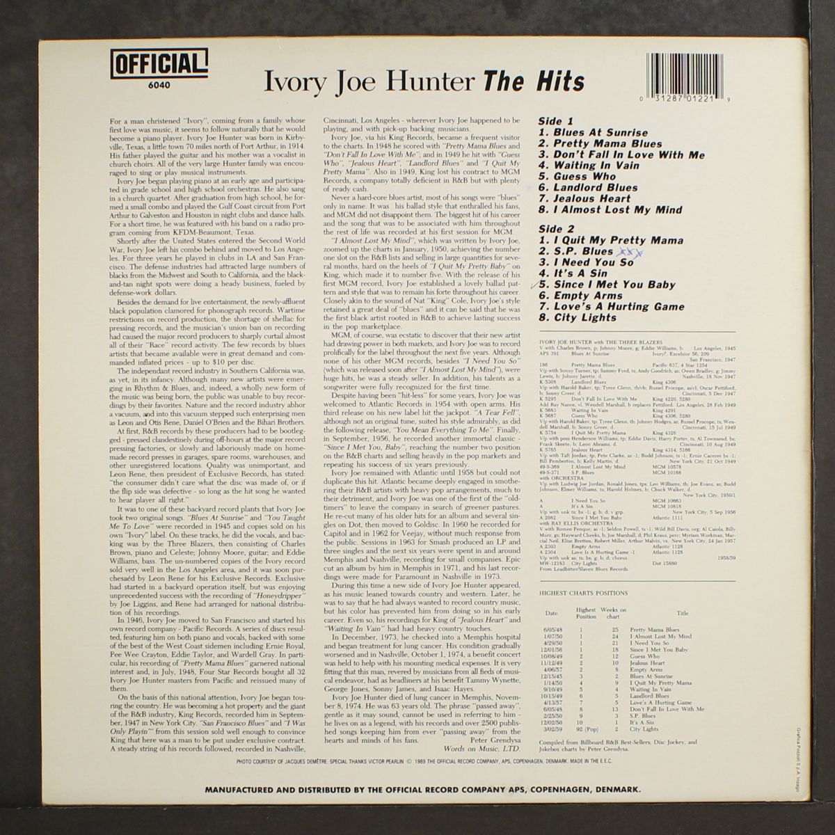 the hits by IVORY JOE HUNTER