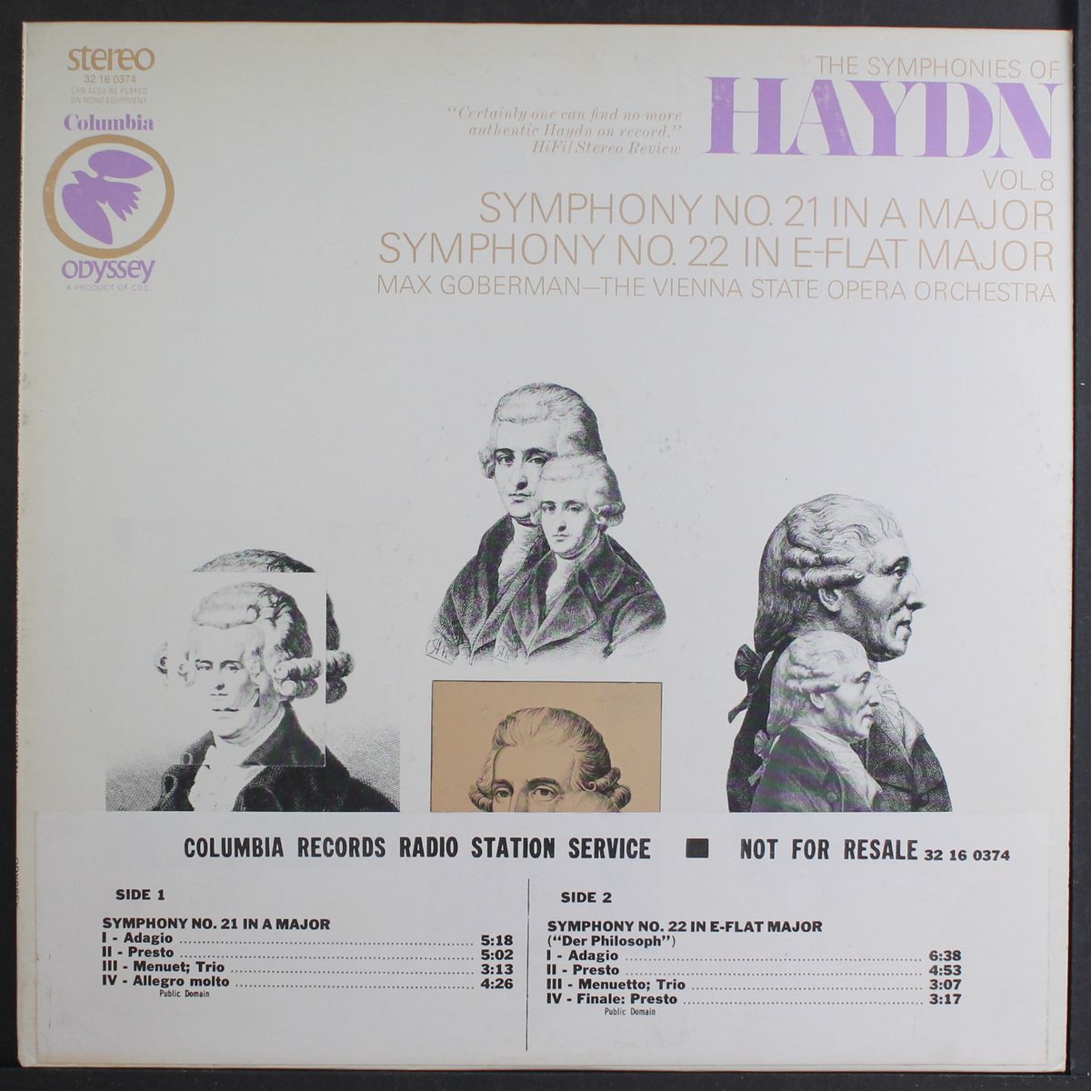 haydn: symphonies 21 & 22 by MAX GOBERMAN