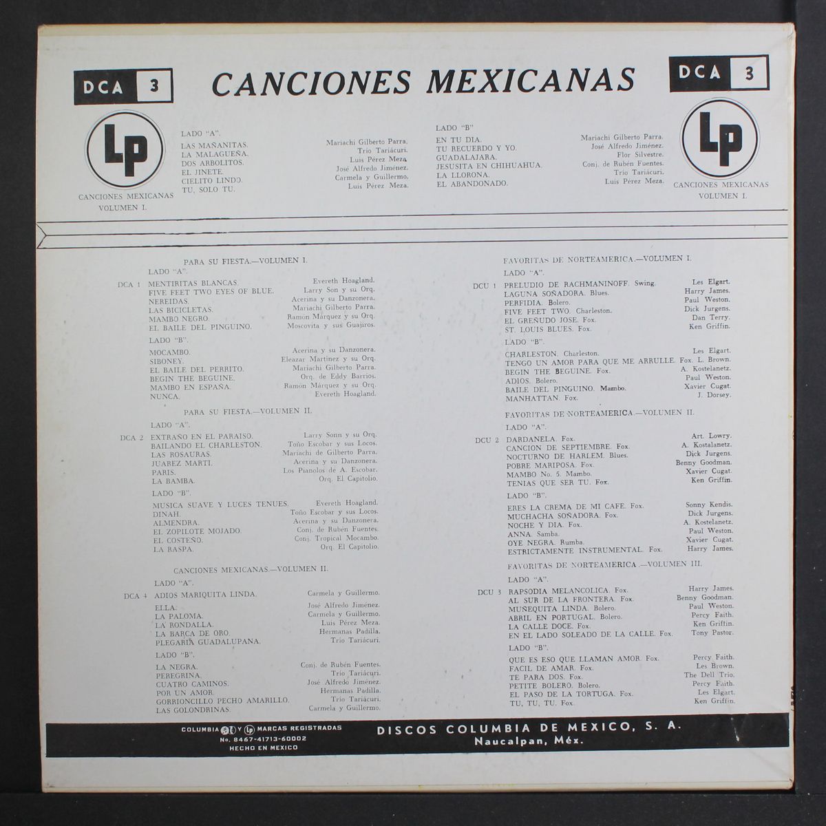 canciones mexicanas vol. 1 by VARIOUS