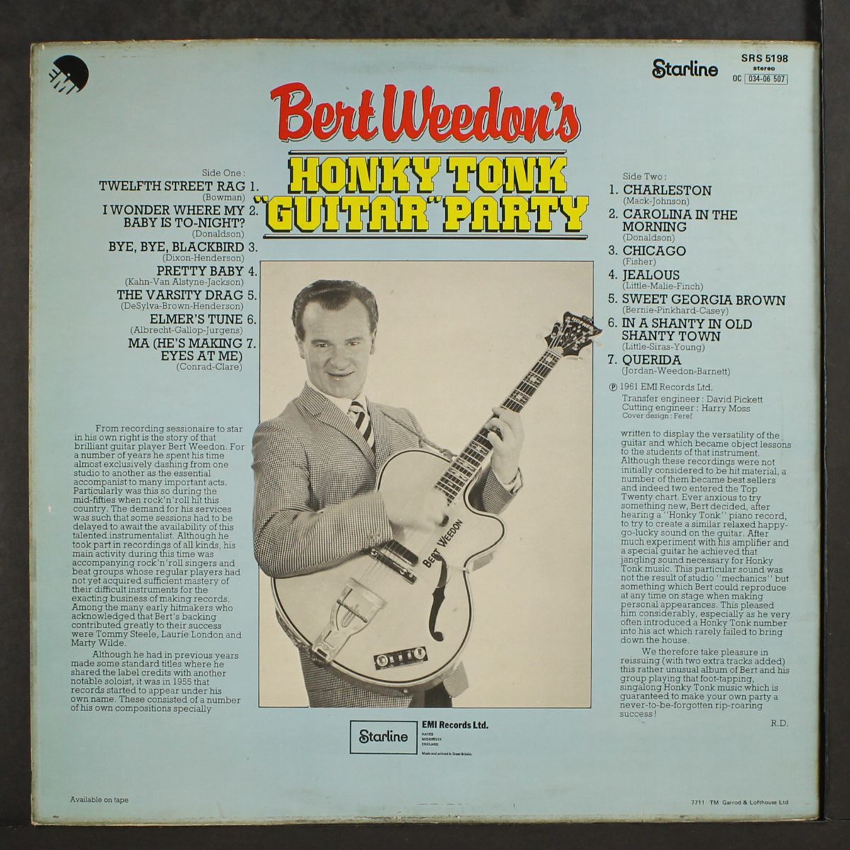 honky tonk guitar party by BERT WEEDON