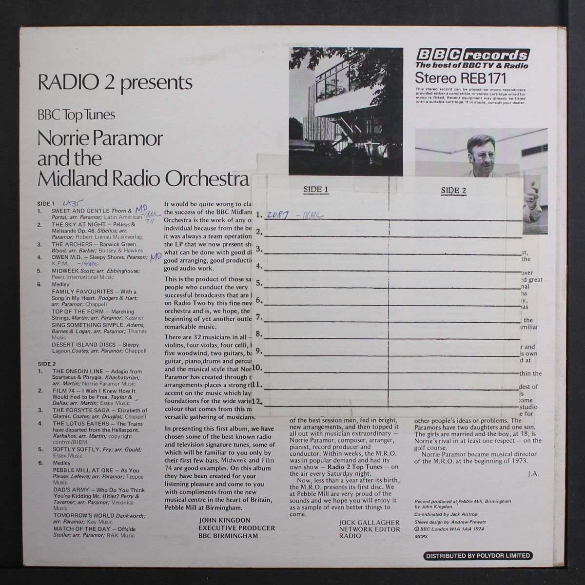bbc top tunes by NORRIE PARAMOR