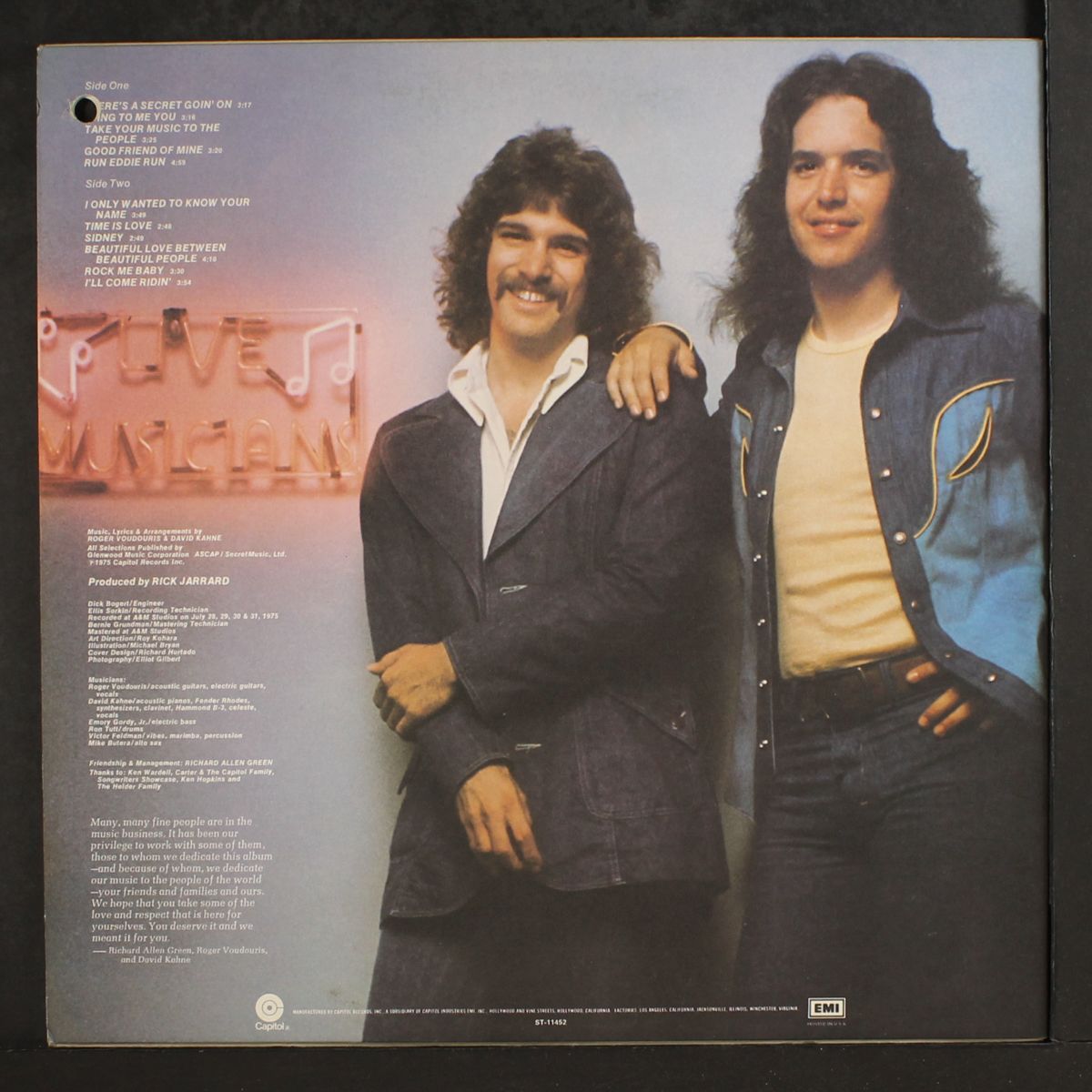 there's a secret goin' on by VOUDOURIS & KAHNE