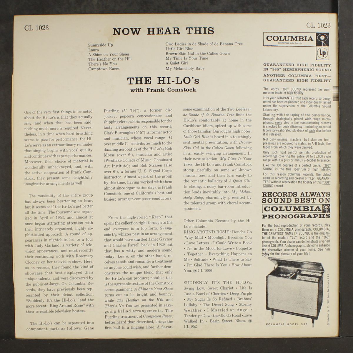 now hear this by HI-LO'S