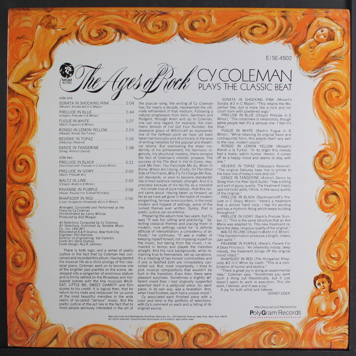 the ages of rock by CY COLEMAN