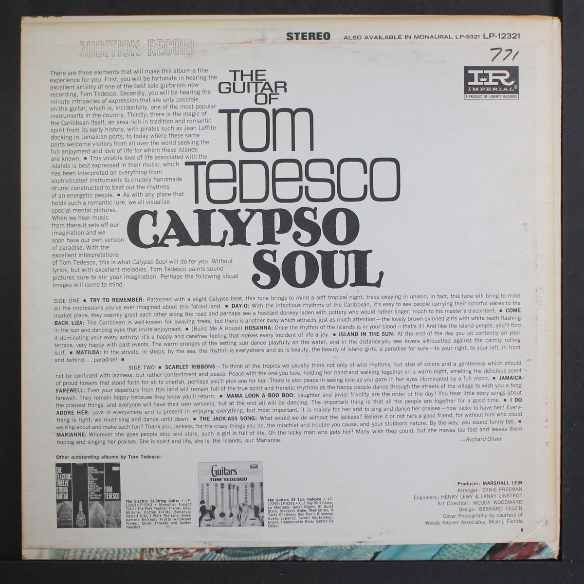 calypso soul by TOM TEDESCO